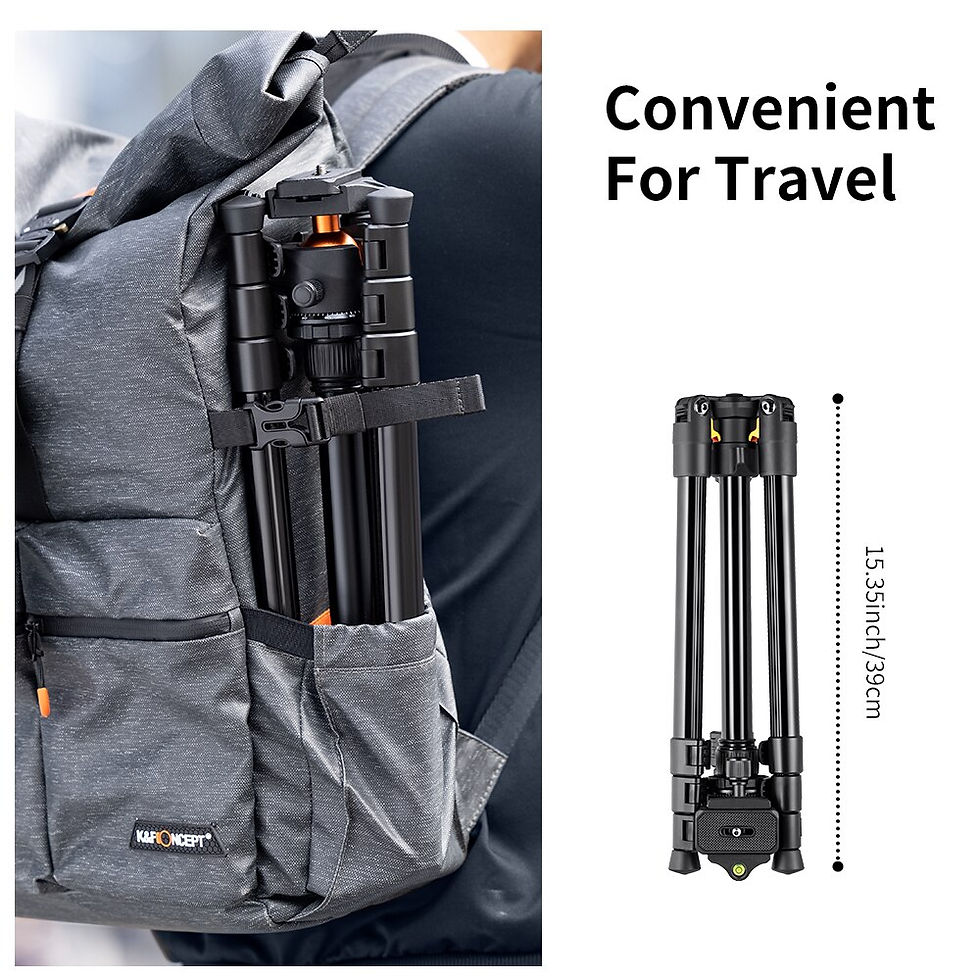 Miniaturbild: K&F CONCEPT Camera Tripod Stand Aluminum Alloy Low Angle Photography Travel Tri