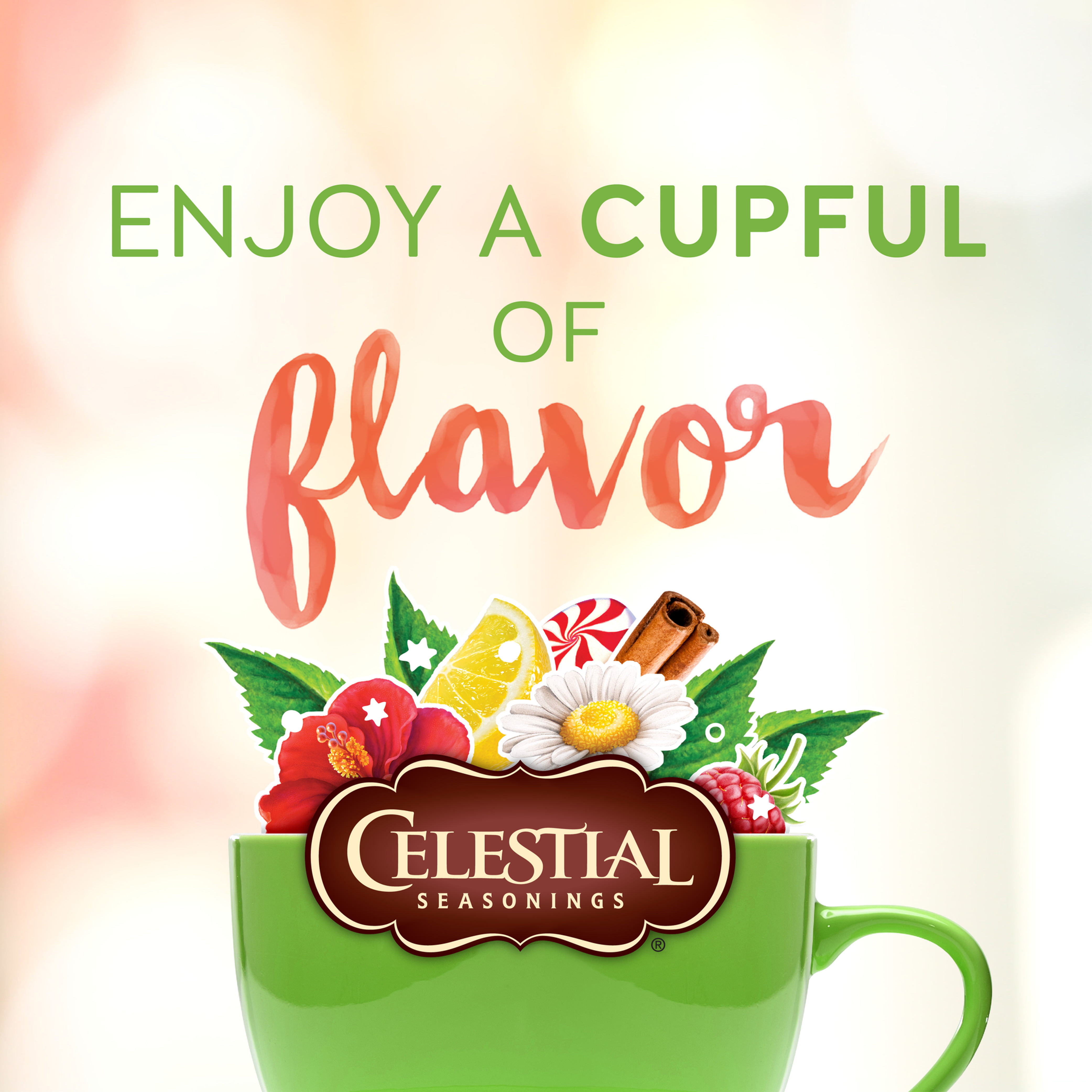 Celestial Seasonings Honey Lemon Ginseng Green Tea, 20 Ct Tea Bags