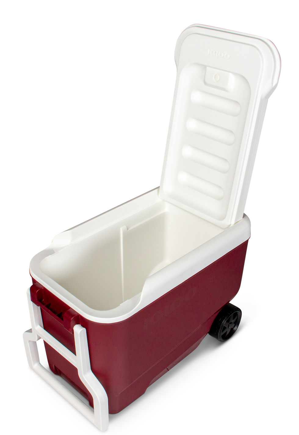 Миниатюра: Igloo 38 qt. 'Wheelie Cool' Hard Ice Chest Cooler with Wheels - Maroon