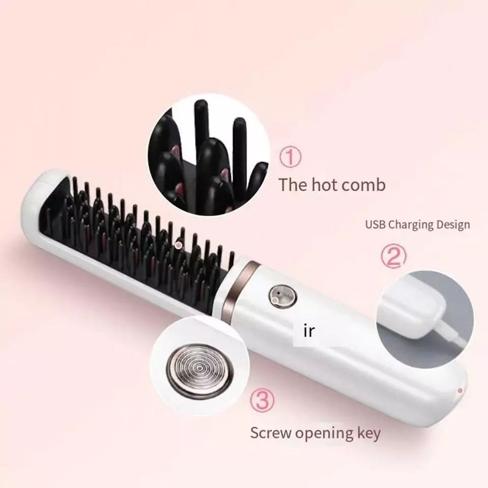 Miniaturbild: Wireless Hair Straightener Beard Comb for Women and Men 30W 4000mAh Automatic B