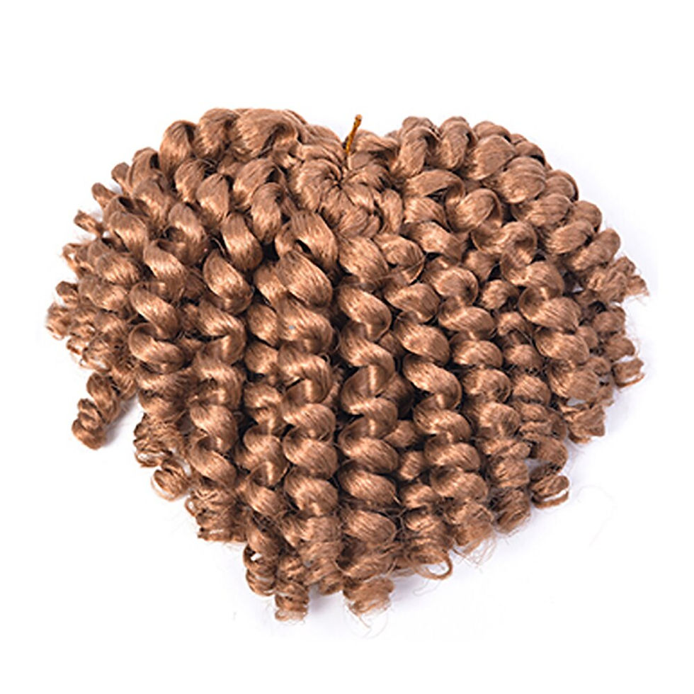 Thumbnail: Synthetic Ombre Jumpy Wand Curl Crochet Braids Jamaican Bounce For Africa Braid