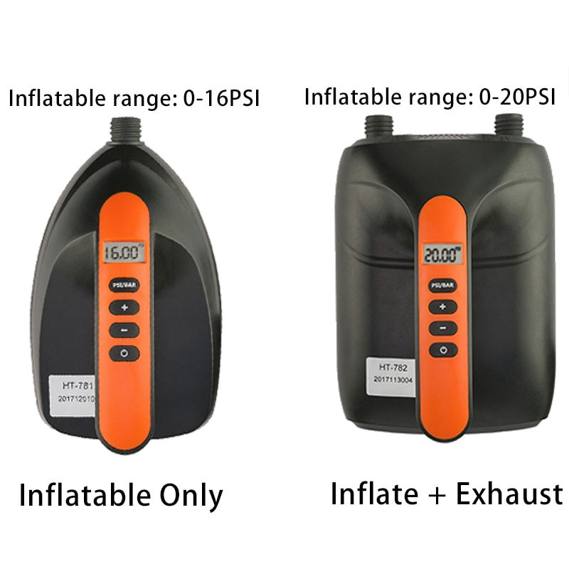 الصورة المصغرة: Electric Air Pump For Inflatable SUP Boat 12V 16/20 PSI Intelligent Inflatable 