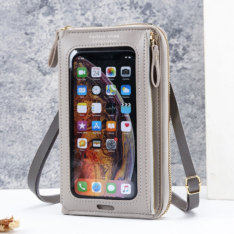 Miniatura: Wallet Women Touch Screen Shoulder Bag Large Capacity Mobile Phone Clutch Bag L