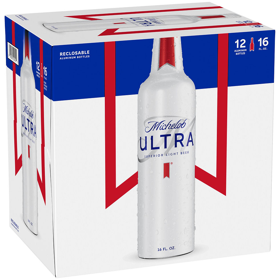 Thumbnail: Michelob ULTRA Light Beer, 12 Pack Beer, 16 FL OZ Bottles, 4.2% ABV