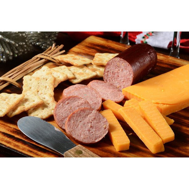 Миниатюра: Wisconsin Cheese, Sausage, and Crackers Easter Gift Set Gift Basket, 5 Piece - 