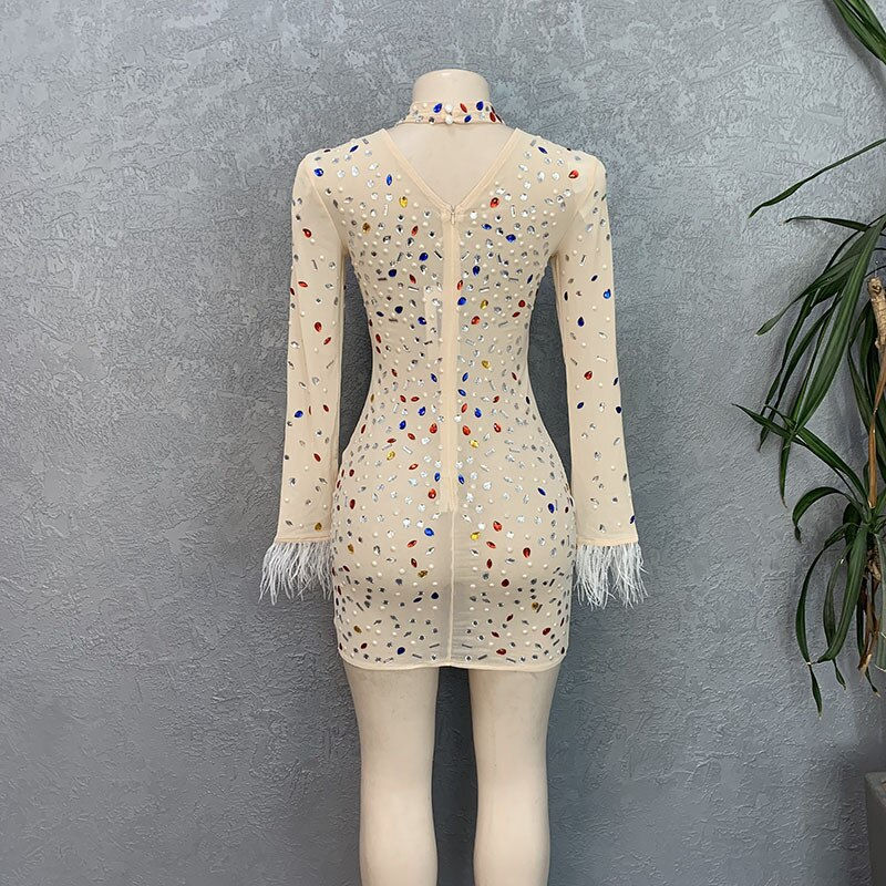 Miniaturbild: Sexy Elastic African Dresses for Women African Women Long Sleeve Maxi Dress Sum