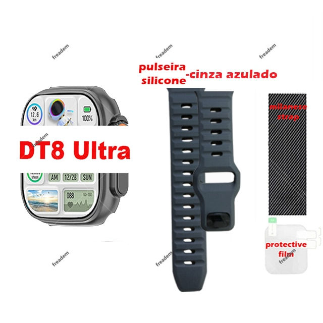 Thumbnail: DT8 Ultra Smart Watch for Men Women 49mm Wireless Charge Dail Call NFC Gps Trac