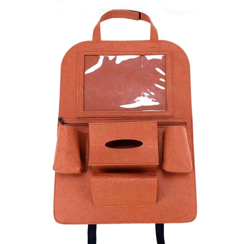 Miniature : Multi-Function Car Organizer Seat Back Hanging Bag With Touch Screen Tablet Hol