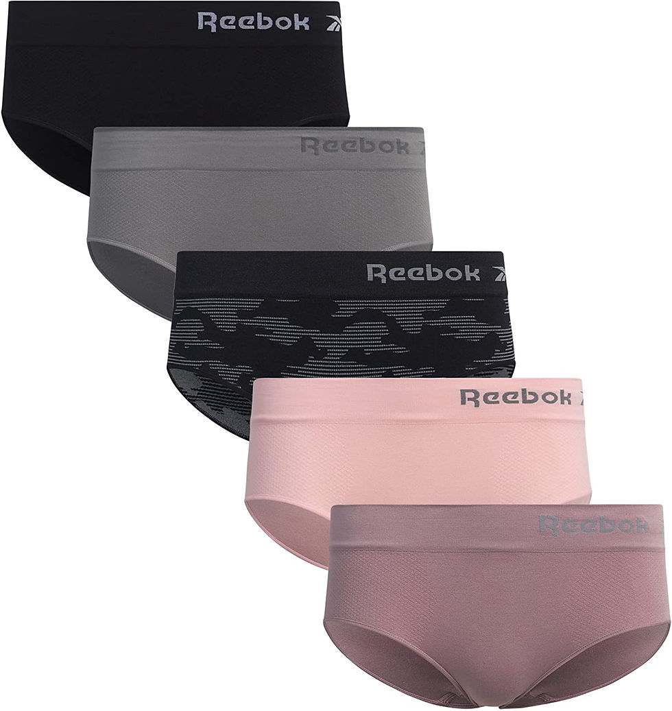Thumbnail: Reebok Women's Underwear - Seamless Hipster Briefs (5 Pack)