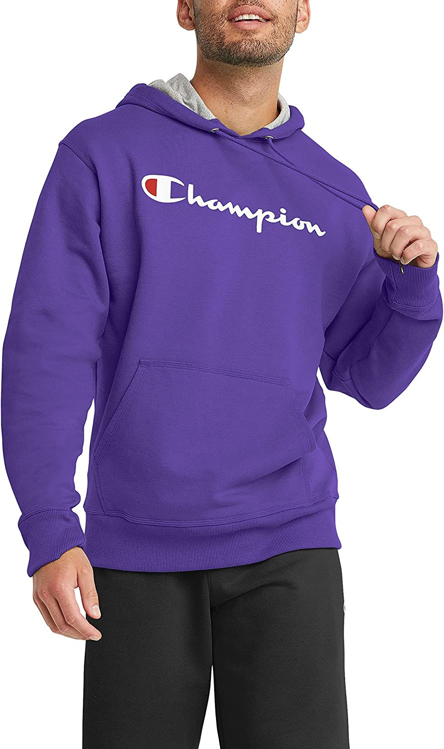 Thumbnail: Champion Men's Powerblend Fleece Hooded Sweatshirt For Men,Best Hoodies for Men