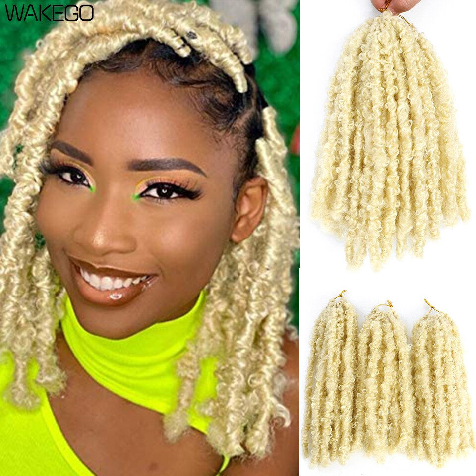 Thumbnail: New Distressed Butterfly Locs Crochet Hair 12 Inch Faux Locs Crochet Braids Pre