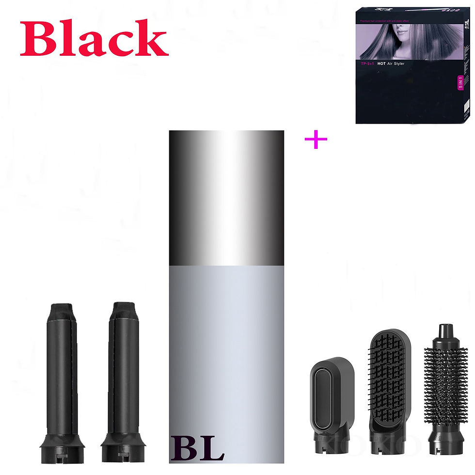 Miniaturbild: Hair Dryer 5 In 1 Heat Comb Electric Hair Curler Professional Curling Iron Hair