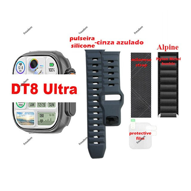 Thumbnail: DT8 Ultra Smart Watch for Men Women 49mm Wireless Charge Dail Call NFC Gps Trac