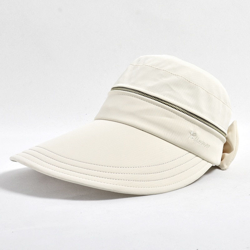 Thumbnail: Women's Summer Hat Removable Cap Top with Zipper Empty Top Hat Cycilng Anti-UV 
