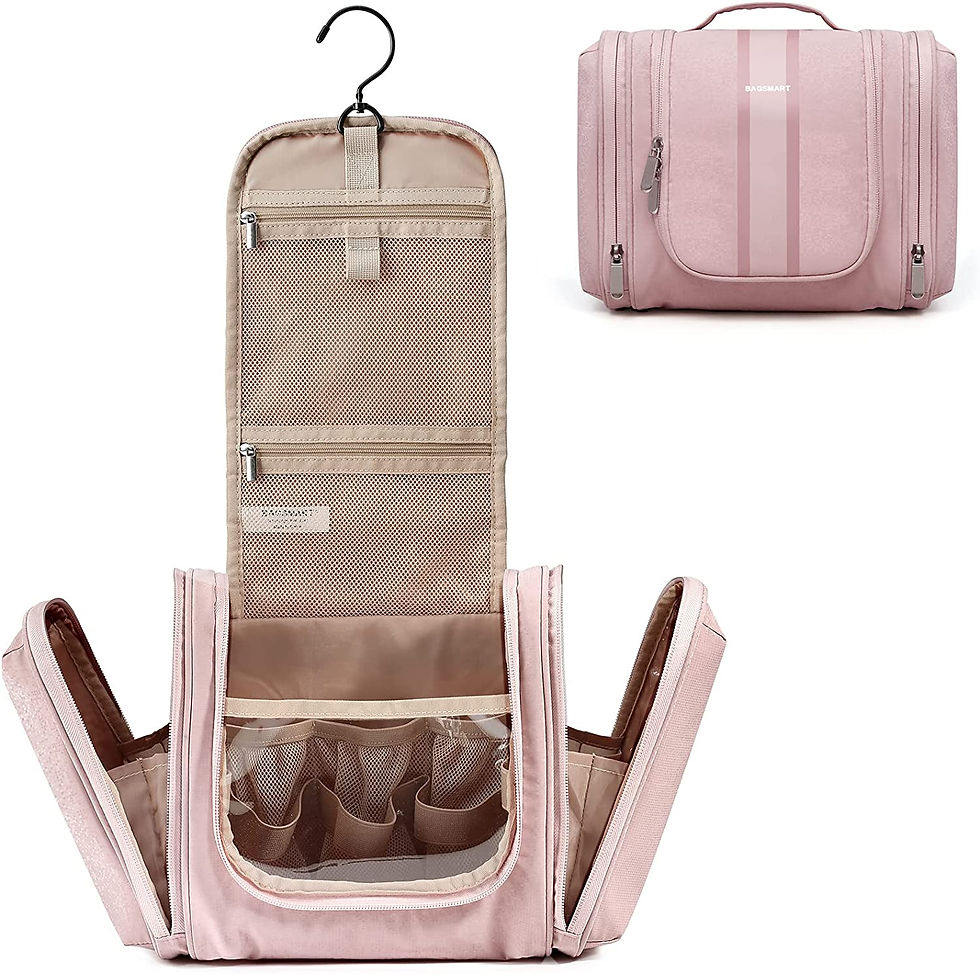 Miniatura: Toiletry Bag for Men, BAGSMART Travel Toiletry Organizer with hanging hook, Wat