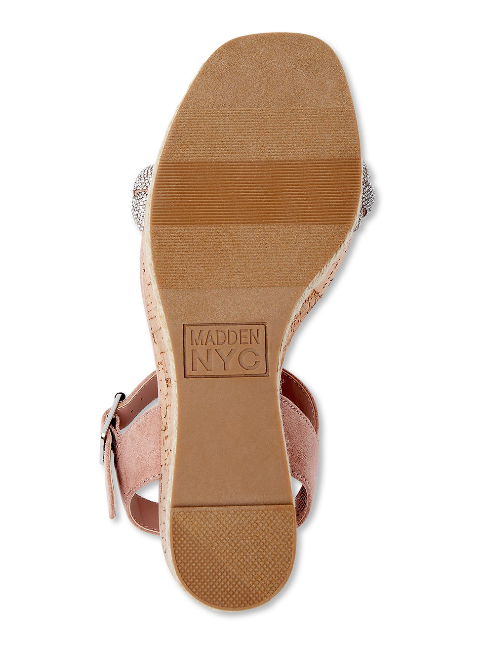 Thumbnail: Madden NYC Women's Braided Rhinestone Wedge Sandal