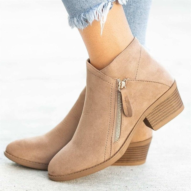 Thumbnail: Women Booties Autumn Suede chelsea Boots Women Fashion Size 43 Platform Boots S