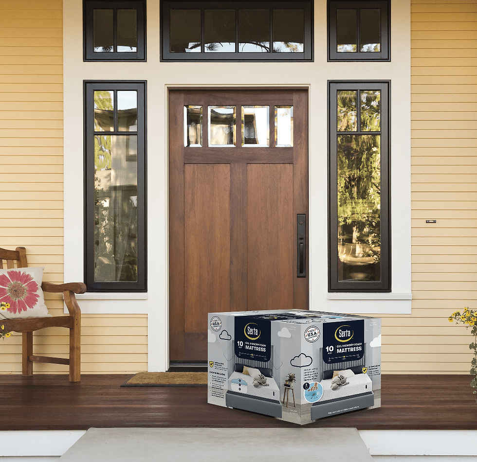 Thumbnail: Serta EZ Tote 10" Medium Cooling Gel Memory Foam Mattress in a Box, Queen