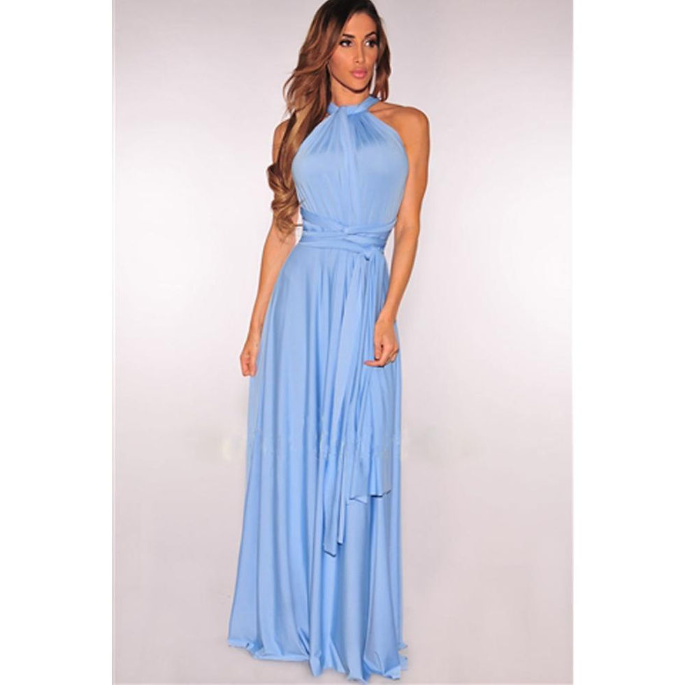 Miniaturbild: Ladies Sexy Women Maxi Club Dress Bandage Long Party Multiway Swing Convertible