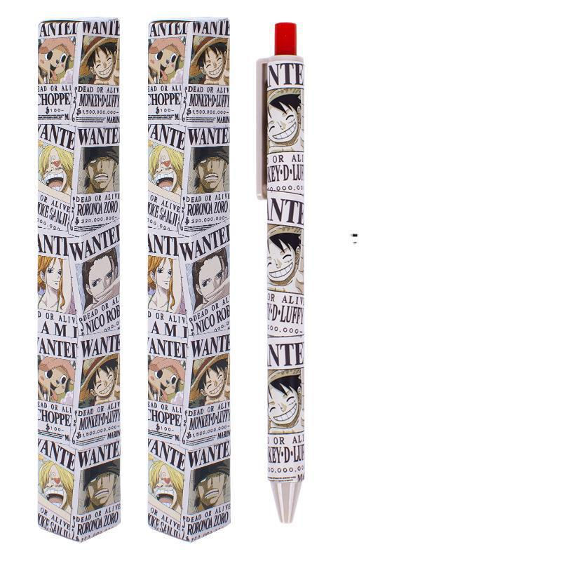 Thumbnail: Anime One Piece Blind Box Figure Toys Ink Pen 0.5Mm Black Luffy Zoro Nami Usopp