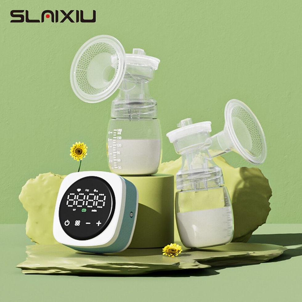 Thumbnail: Double Electric Breast Pump 1500 MAh Lithium Battery LCD Touch Screen Control P