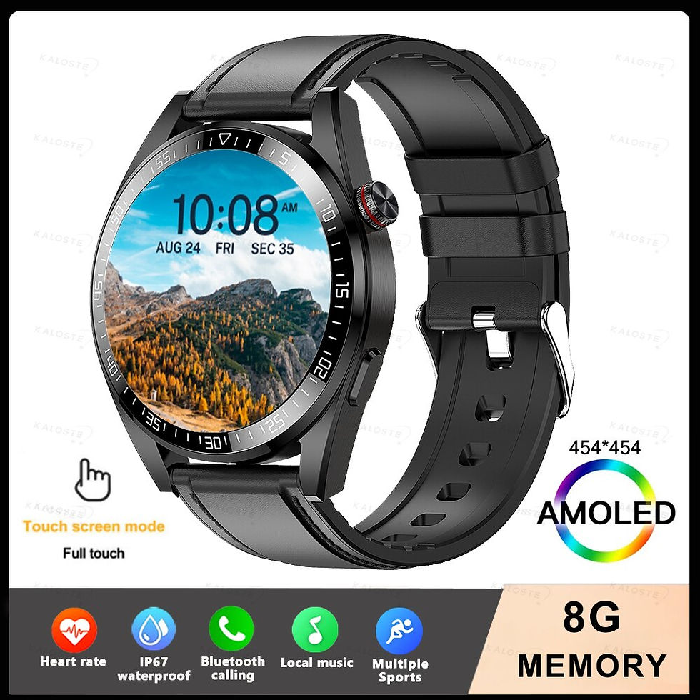 Thumbnail: 2022 New 8G Memory Smart Watch Men AMOLED 454*454 HD Always Display The Time Bl