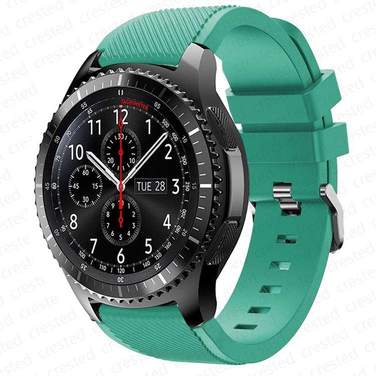 Thumbnail: 20mm 22mm Band for Samsung Galaxy Watch 4 44mm 40mm 5 pro active 2 Gear s3 sili
