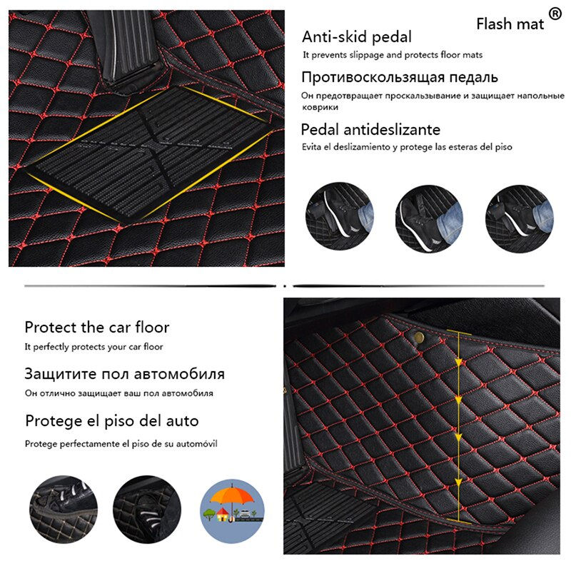 Miniature : Custom Logo car floor mats for Mercedes Benz W203 W210 W211 AMG W204 A B C E S 
