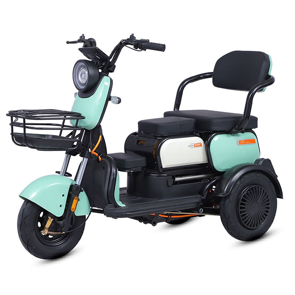 الصورة المصغرة: Road Legal Motorcycle 800W 60V 20A Electric Tricycle with Lithium battery Three