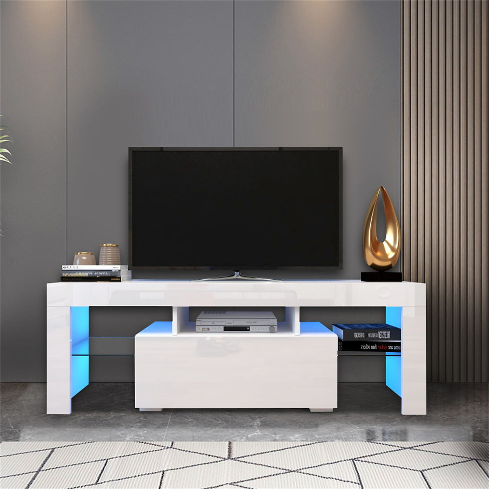 Thumbnail: TV Stand High Gloss TV Console Table for Living Room Cabinets 63.00 X 13.80 X 1