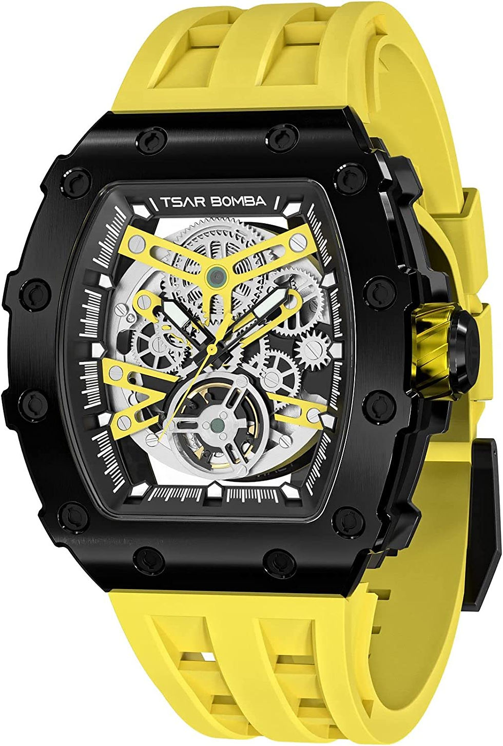 Thumbnail: TSAR BOMBA Men's Wristwatch Automatic Mechanical, Japanese Movement with Silico