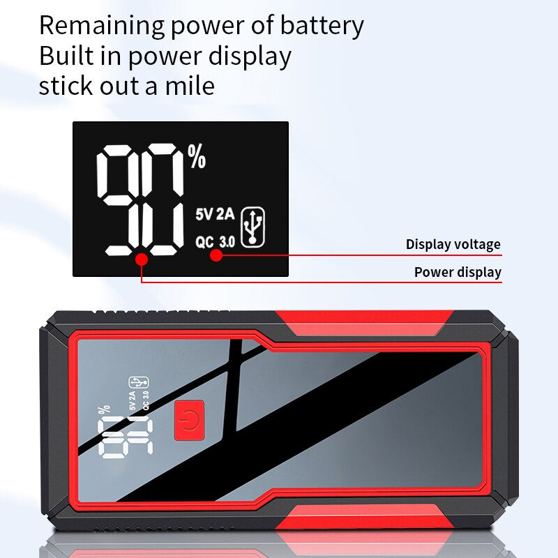 Thumbnail: 26000mAh Car Jump Starter Power Bank 12V Portable Car Battery Booster Charger S