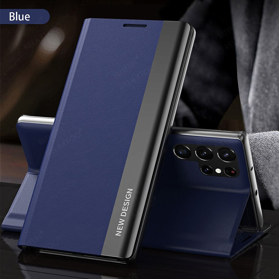Miniatura: Sumsung S 23 Ultra Case 6D Plating Leather Flip Magnetic Stand Cover For Samsun