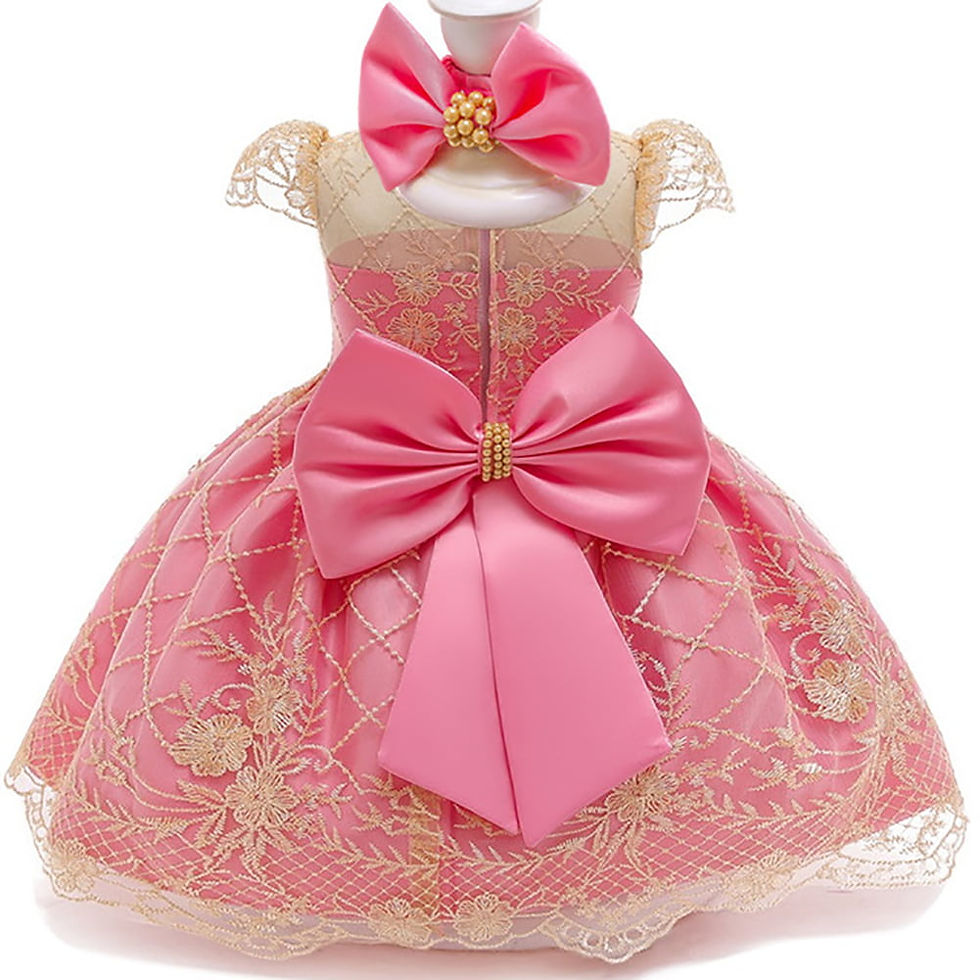 Thumbnail: Actoyo Newborn Toddler Princess Flower Dress Baby Girls Birthday Wedding Party 