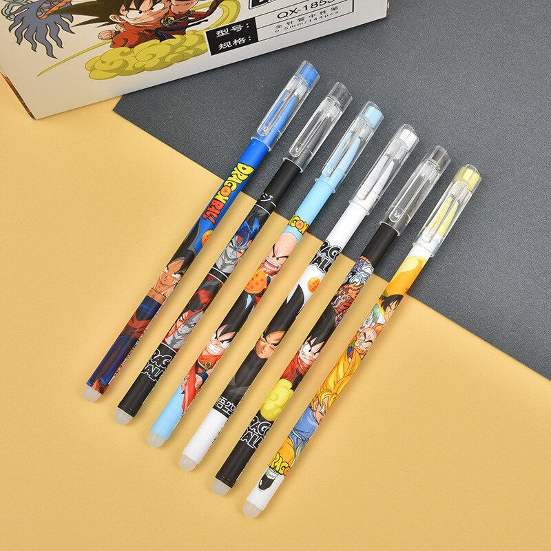 Thumbnail: 12Pcs Box Anime Dragon Ball Son Goku Black Bule Gel Pen Student Signature Pen S