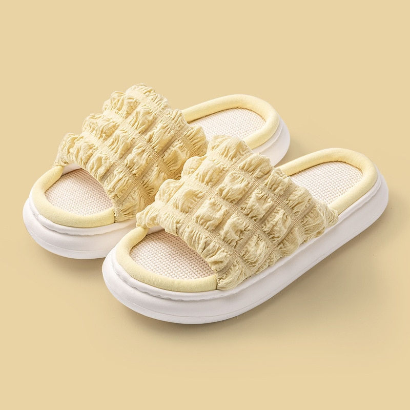 Thumbnail: Women's Slippers Summer Four Seasons Indoor Home Sandals and Slippers Cute Cart