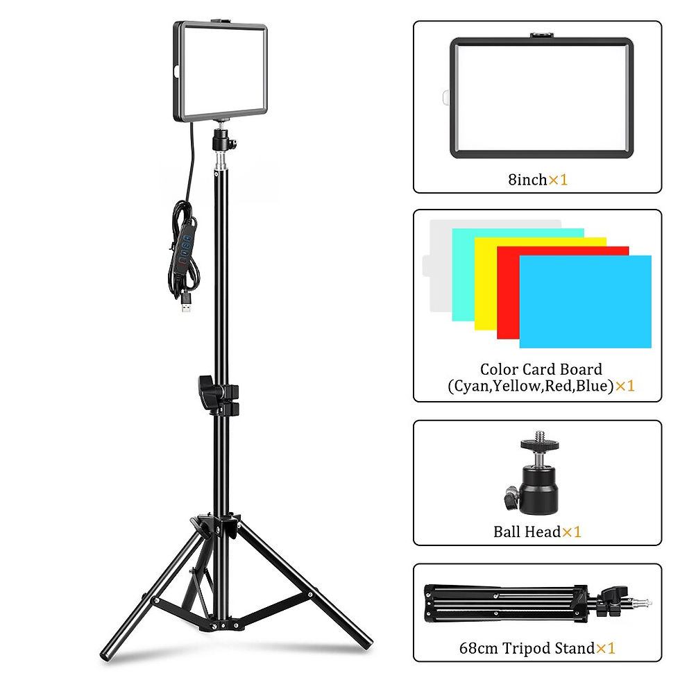 Miniaturbild: SH LED Video Panel Light Photography Lighting Lamp Kit For Photo Studio Live Sh