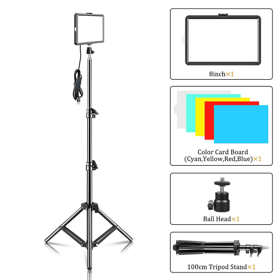 Miniaturbild: SH LED Video Panel Light Photography Lighting Lamp Kit For Photo Studio Live Sh