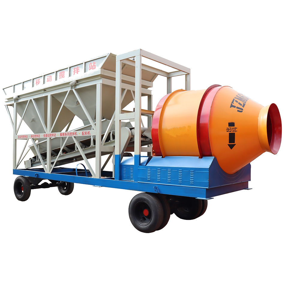 Thumbnail: Movable Concrete Batching Plant Easy Operate Concrete Batching Station For Road