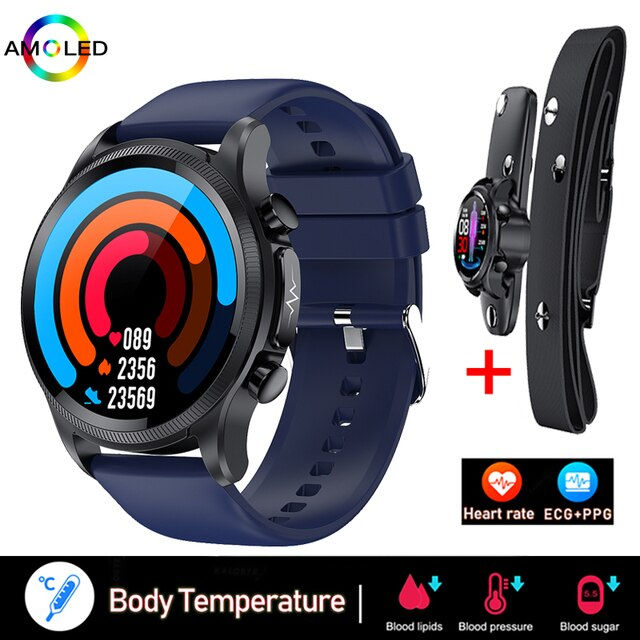 Thumbnail: V2 GEJIAN 2023 New ECG+PPG Heart Rate Smart Watch Men Bluetooth Phone Healthy S