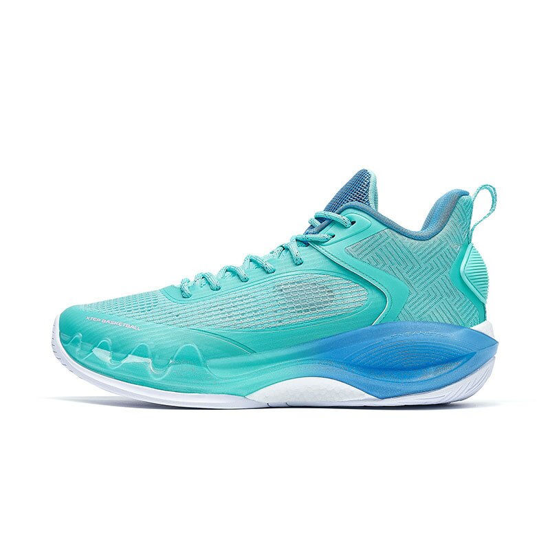 Thumbnail: Xtep Long Zhua/Qing Xi Men's Basketball Shoes Breathable Shock Absorption Baske