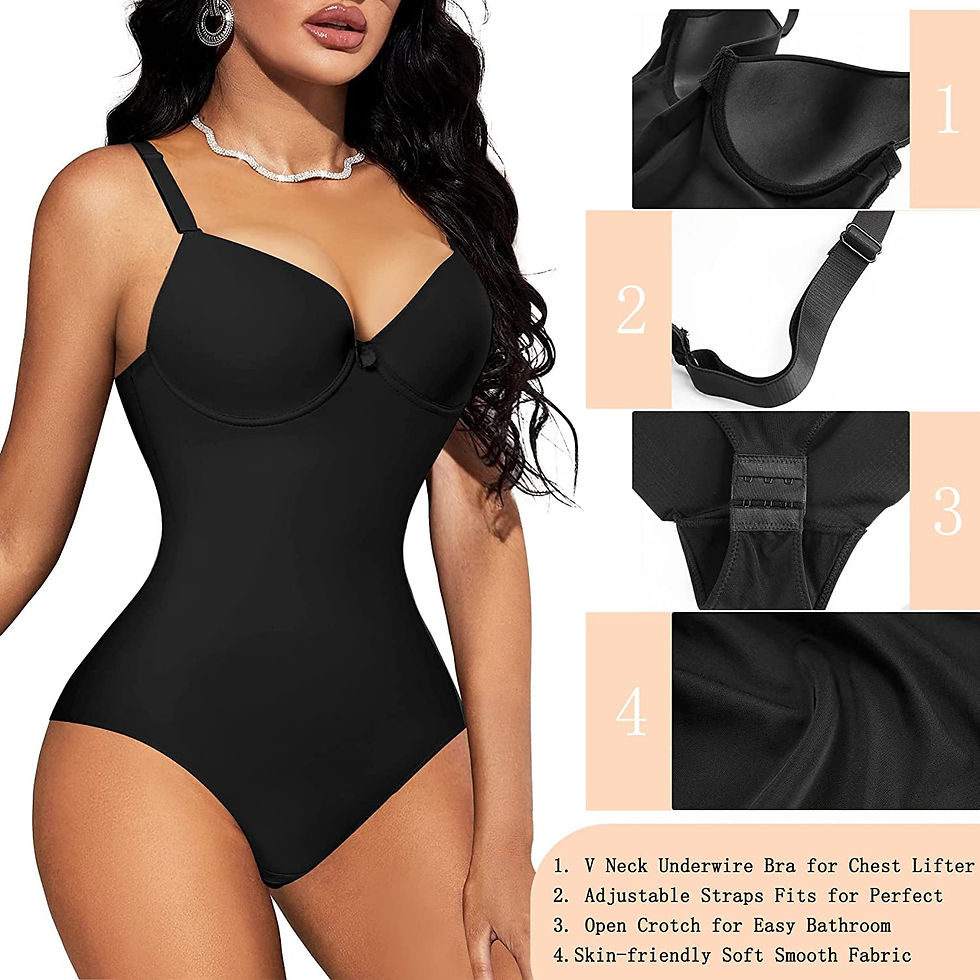 Thumbnail: Nebility Smooth Shapewear Bodysuit Waist Trainer for Women Tummy Control Seamle