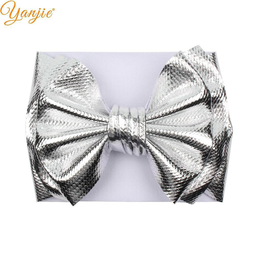 Miniaturbild: 2023 New Arrival Large 7" Hair Bows Headband Waffle Fabric Elastic Hair Bands D