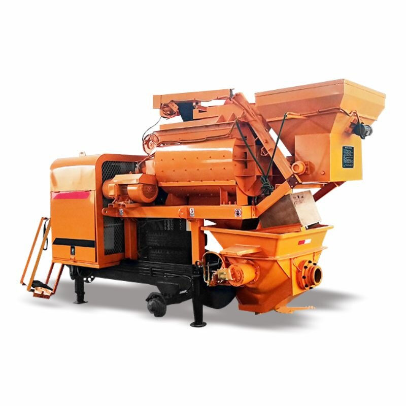 Thumbnail: Portable Trailer Concrete Pump Machine 60m3/h Capacity Foam Small Concrete Mixe