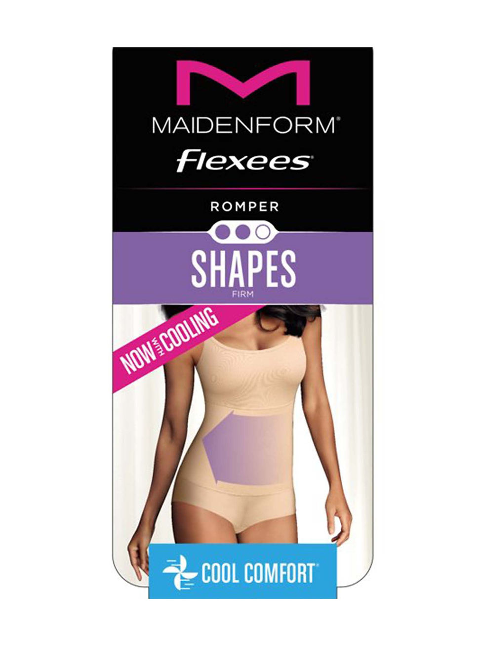 Thumbnail: Flexees Women's Maidenform Cool Comfort Firm Romper W83055