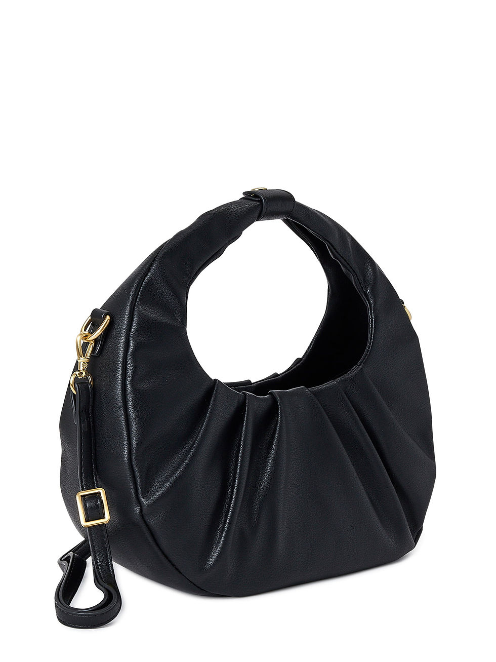 Miniatura: Scoop Women's Large Crescent Crossbody Bag Black