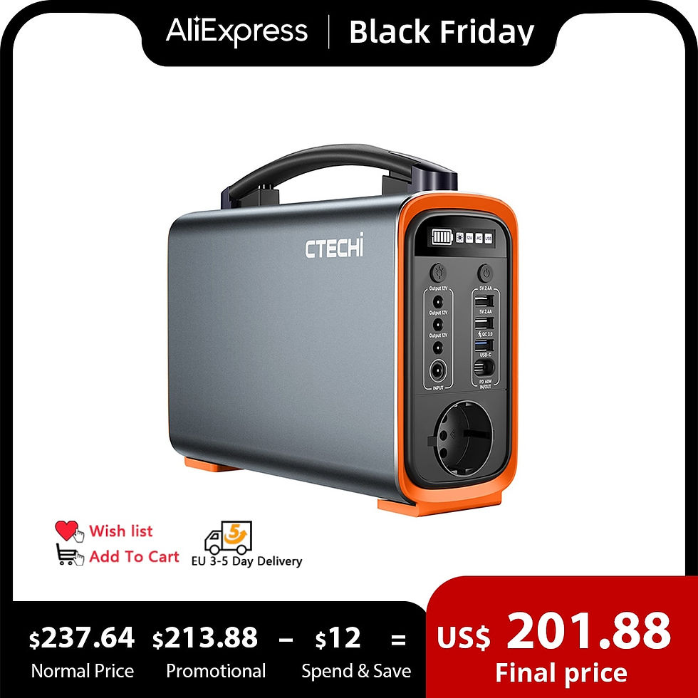 Thumbnail: Solar Generator 200w 300w 500w 600w 1000w 2000w Outdoor Power Bank Portable Sol