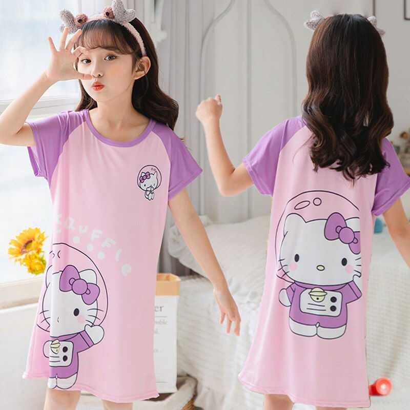 Thumbnail: Mermaid Anna Elsa Dress Girls Nightdress Clothes Cartoon Pajamas Children's Clo
