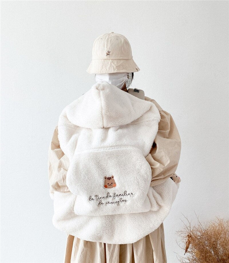Thumbnail: Winter Baby Stroller Blanket Cloak Cover Embroidered Bear Windproof Blankets Ne