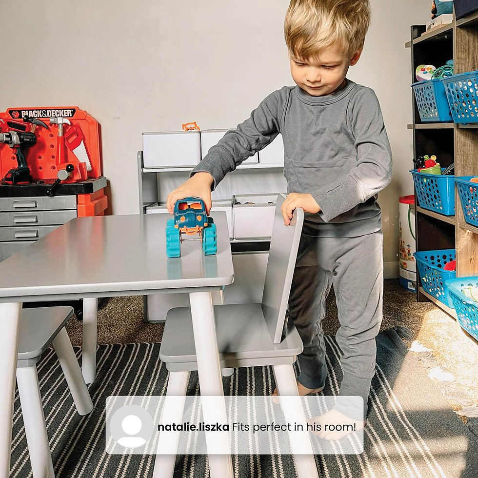 Miniature : Delta Children 4-Piece Toddler Playroom Set – Includes Play Table with Dry Eras